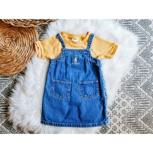 Vintage Ralph Lauren Denim Overall Dress Size 4T